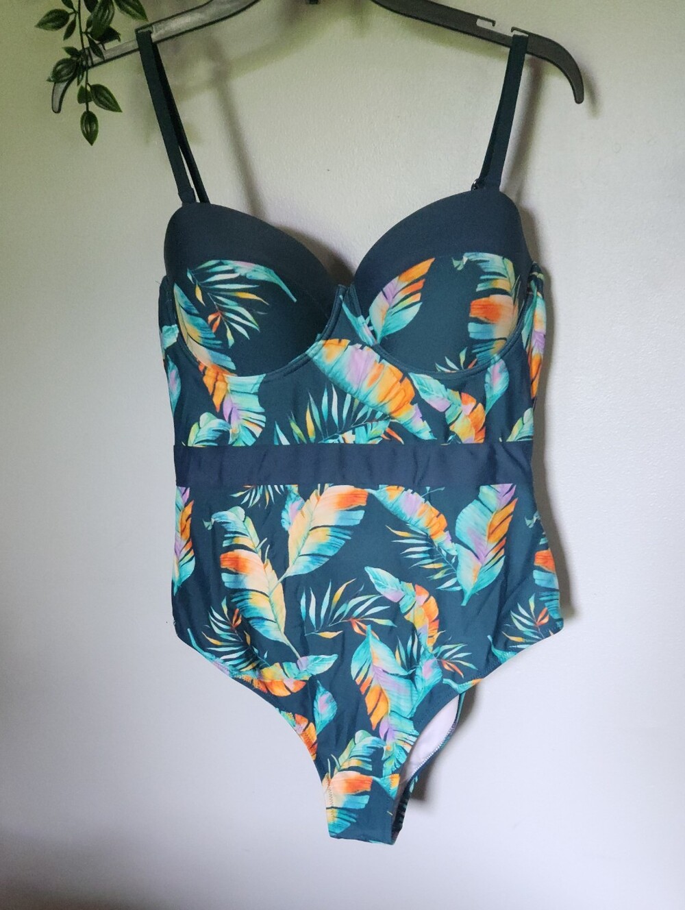 Tropical One-Piece Swimsuit - Padded C Cup